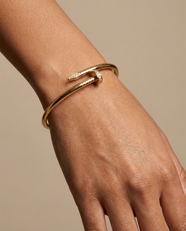 Minimal Gold Stainless Steel Bangle
