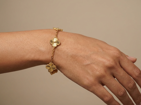 Clover gold Stainless Steel Bracelet