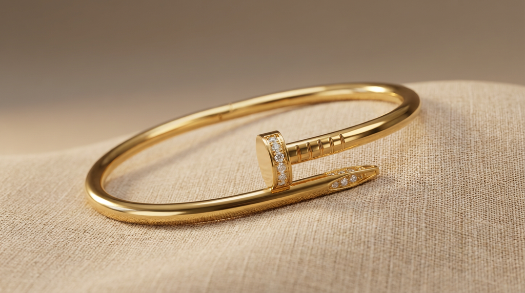 Minimal Gold Stainless Steel Bangle